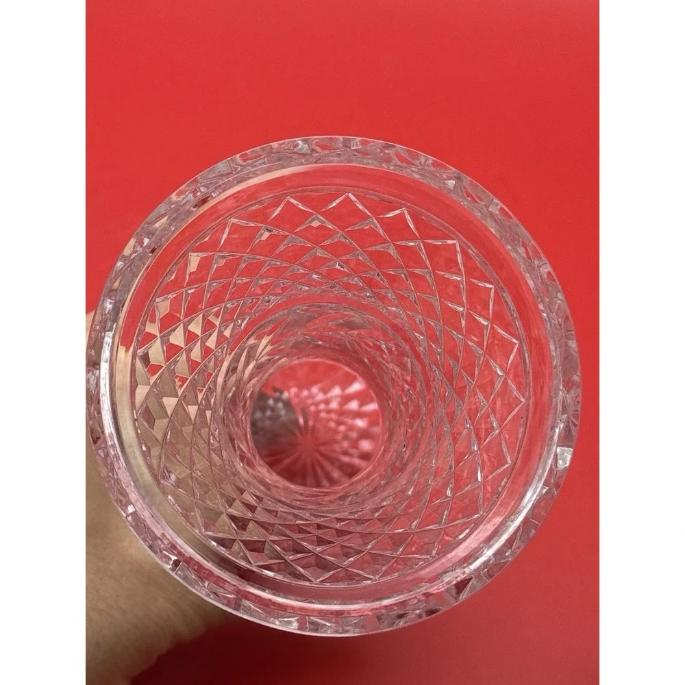 Signed Waterford Crystal Cut Vase Glandire 6
